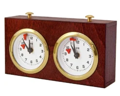 Wooden Turnier Chess Clock - Dark Wood