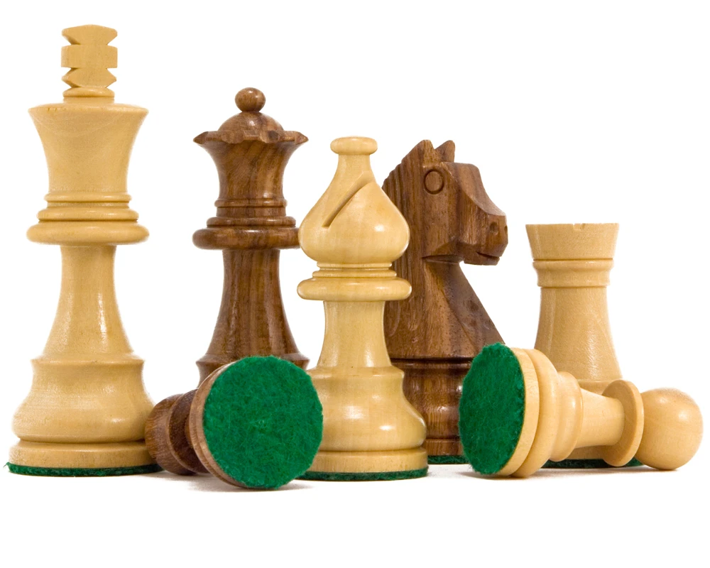 Down Head Knight Sheesham Staunton Chess Pieces 3 Inches 2 Down Head Knight Sheesham Staunton Chess Pieces 3 Inches - Image 2