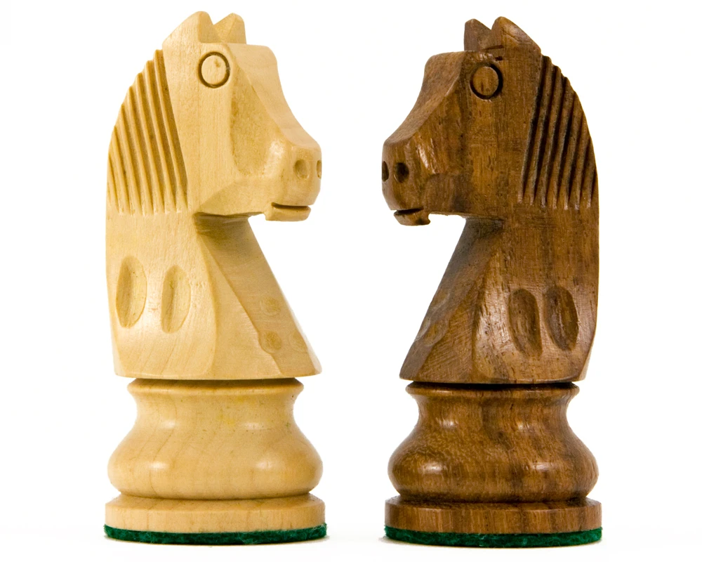 Down Head Knight Sheesham Staunton Chess Pieces 3.25 Inches 3 Down Head Knight Sheesham Staunton Chess Pieces 3.25 Inches - Image 3
