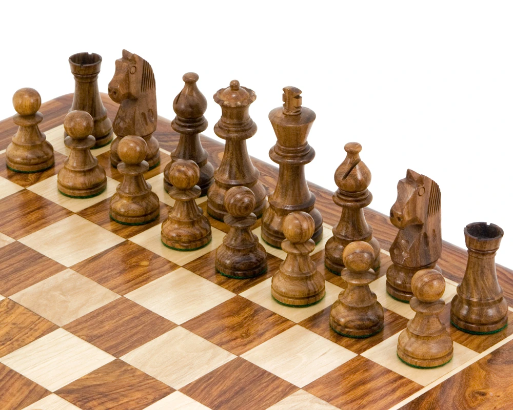 Down Head Knight Sheesham Staunton Chess Pieces 3.25 Inches 5 Down Head Knight Sheesham Staunton Chess Pieces 3.25 Inches - Image 5