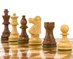 French Knight Series Golden Rosewood Chess Pieces 3.25 Inches 12 French Knight Series Golden Rosewood Chess Pieces 3.25 Inches -Board Games - Chess And Cards Shop RCP007 05