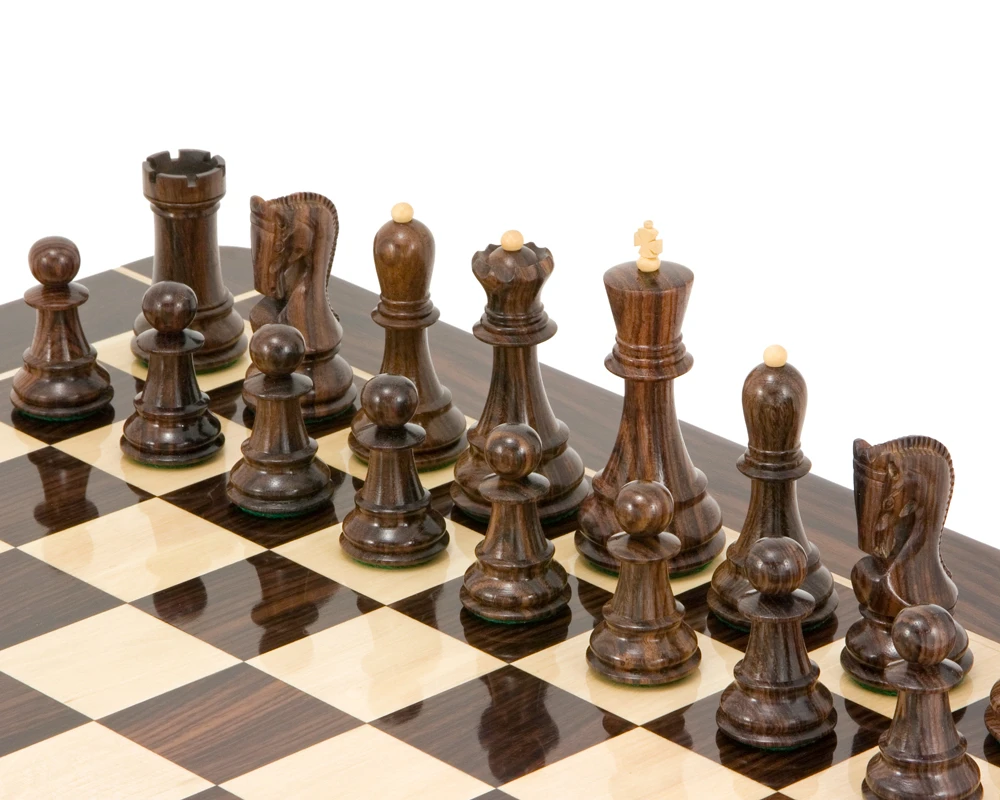 Antipodean Series Rosewood Staunton Chessmen 4 Inches 4 Antipodean Series Rosewood Staunton Chessmen 4 Inches - Image 4