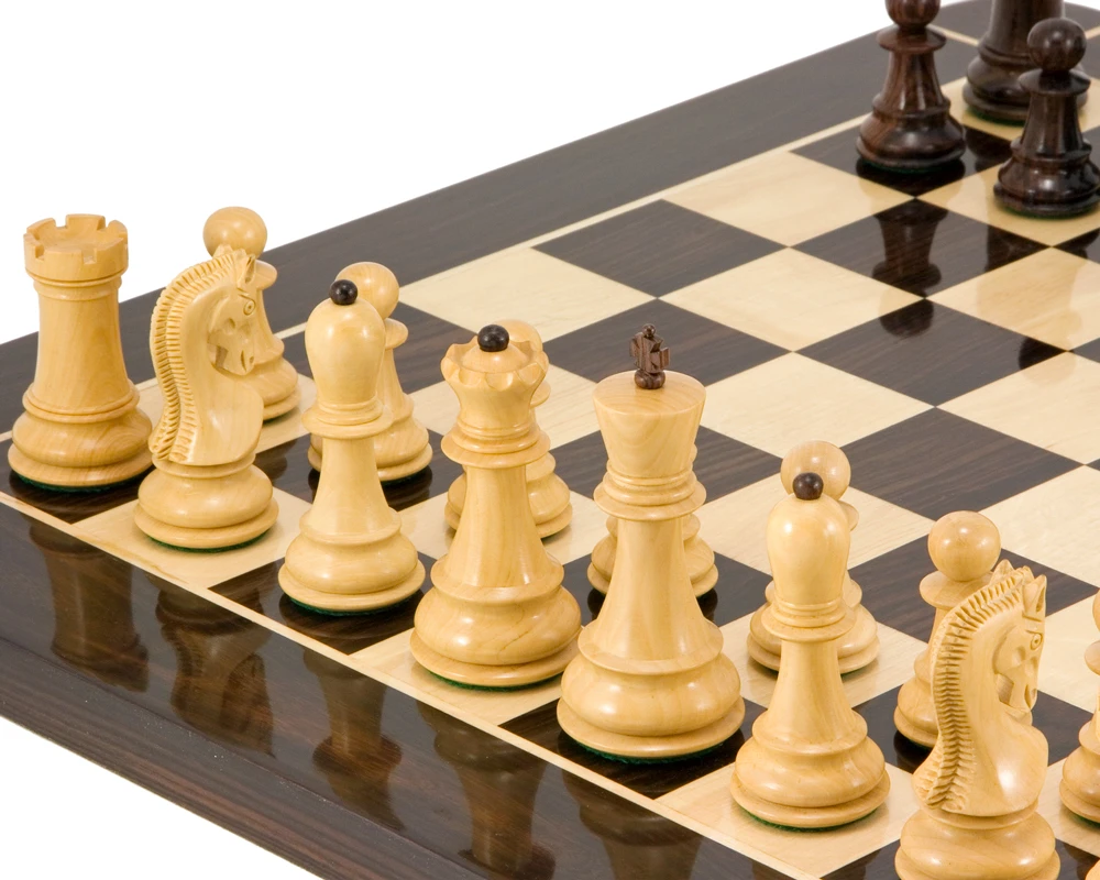 Antipodean Series Rosewood Staunton Chessmen 4 Inches 5 Antipodean Series Rosewood Staunton Chessmen 4 Inches - Image 5