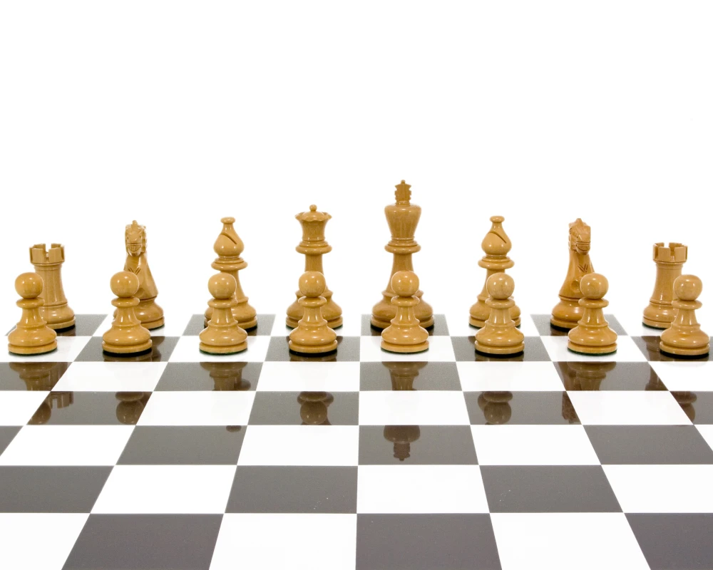 Atlantic Series Staunton Black & Natural Lacquered 3.75 Inches 6 Atlantic Series Staunton Black & Natural Lacquered 3.75 Inches - Image 6