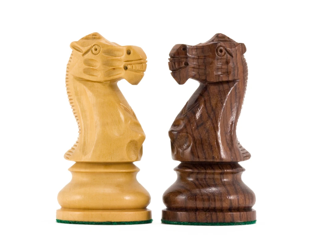 Atlantic Series Rosewood Staunton Chess Pieces 4.25 Inches 3 Atlantic Series Rosewood Staunton Chess Pieces 4.25 Inches - Image 3