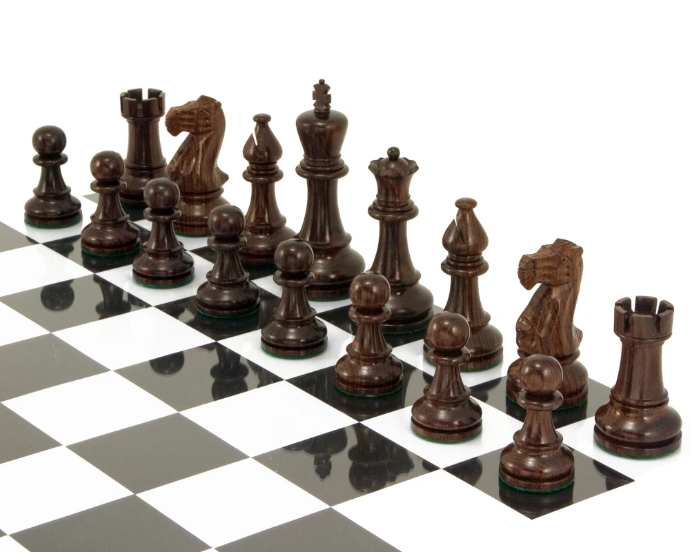 Atlantic Series Rosewood Staunton Chess Pieces 4.25 Inches 5 Atlantic Series Rosewood Staunton Chess Pieces 4.25 Inches - Image 5