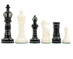 Kings Cross Carved Camel Bone Chess Pieces