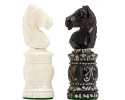 Barley Corn Carved Camel Bone Chess Pieces 9 Barley Corn Carved Camel Bone Chess Pieces -Board Games - Chess And Cards Shop RCP042 02