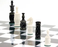 Barley Corn Carved Camel Bone Chess Pieces 10 Barley Corn Carved Camel Bone Chess Pieces -Board Games - Chess And Cards Shop RCP042 03