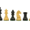 Down Head Knight Ebonised Staunton Chess Pieces 2.5 Inches