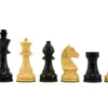 Down Head Knight Ebonised Staunton Chess Pieces 3.25 Inches