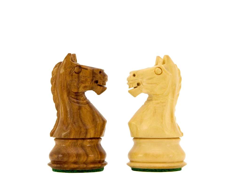 Fierce Knight Sheesham Staunton Chessmen 3 Inches Including Case 3 Fierce Knight Sheesham Staunton Chessmen 3 Inches Including Case - Image 3