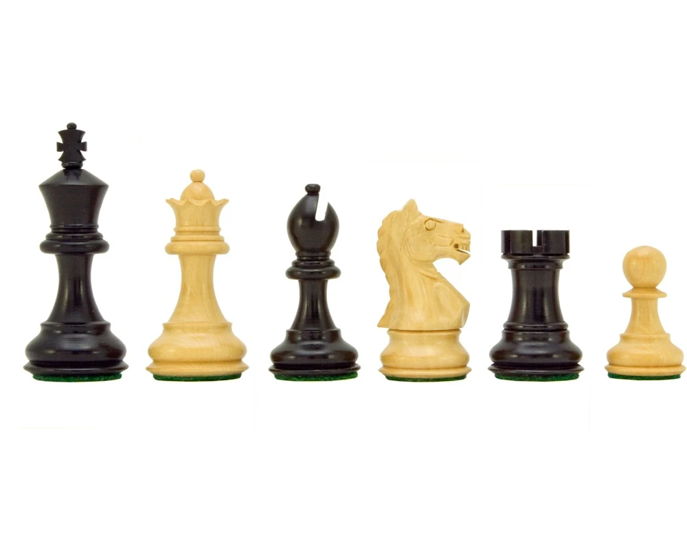 Fierce Knight Ebonised Staunton Chessmen 3 Inches Including Case 1 Fierce Knight Ebonised Staunton Chessmen 3 Inches Including Case