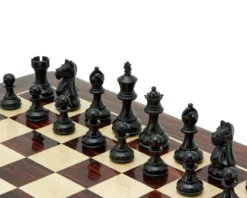 Fierce Knight Ebonised Staunton Chessmen 3 Inches Including Case 10 Fierce Knight Ebonised Staunton Chessmen 3 Inches Including Case -Board Games - Chess And Cards Shop RCP047 03
