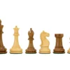 Oxford Series Acacia And Boxwood Chess Pieces 3.5 Inches