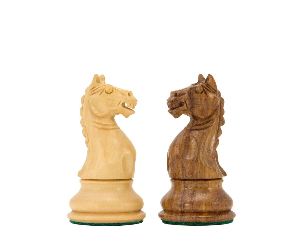 Oxford Series Acacia And Boxwood Chess Pieces 3.5 Inches 3 Oxford Series Acacia And Boxwood Chess Pieces 3.5 Inches - Image 3