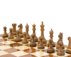 Oxford Series Acacia And Boxwood Chess Pieces 3.5 Inches 10 Oxford Series Acacia And Boxwood Chess Pieces 3.5 Inches -Board Games - Chess And Cards Shop RCP048 03