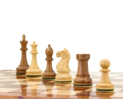 Oxford Series Acacia And Boxwood Chess Pieces 3.5 Inches 12 Oxford Series Acacia And Boxwood Chess Pieces 3.5 Inches -Board Games - Chess And Cards Shop RCP048 05