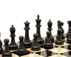 Victoria Series Ebonised Boxwood Chessmen 3.75 Inches 10 Victoria Series Ebonised Boxwood Chessmen 3.75 Inches -Board Games - Chess And Cards Shop RCP051 03