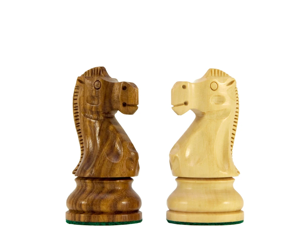 Jacob Knight Golden Rosewood Staunton Chess Pieces 3.75 Inches 3 Jacob Knight Golden Rosewood Staunton Chess Pieces 3.75 Inches - Image 3