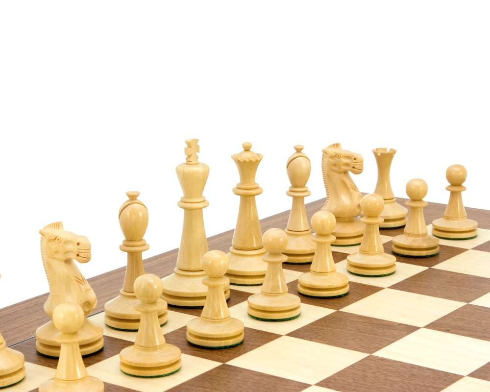 Blackmore Series Sheesham And Boxwood Chess Pieces 4 Inches 5 Blackmore Series Sheesham And Boxwood Chess Pieces 4 Inches - Image 5