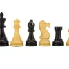 Frankfurt Series Ebonised Boxwood Chess Pieces 4 Inches