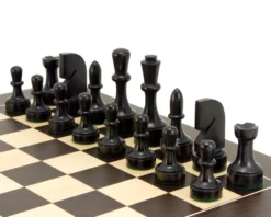Contemporary Series Ebonised Chess Pieces 3.75 Inches 10 Contemporary Series Ebonised Chess Pieces 3.75 Inches -Board Games - Chess And Cards Shop RCP058 03