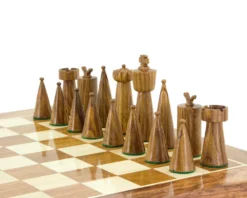 Art Deco Series Sheesham And Boxwood Chess Pieces 3.5 Inches -Board Games - Chess And Cards Shop RCP059 03