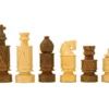 Coiled Jerusalem Hand Carved Golden Rosewood Chess Pieces