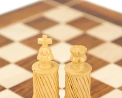 Coiled Jerusalem Hand Carved Golden Rosewood Chess Pieces -Board Games - Chess And Cards Shop RCP063 06