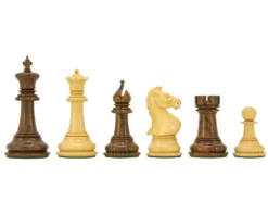 Madrid Series Sheesham And Boxwood Chessmen 4 Inches