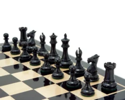 Windsor Series Ebony Staunton Chess Pieces 3 Inches 10 Windsor Series Ebony Staunton Chess Pieces 3 Inches -Board Games - Chess And Cards Shop RCP069 03