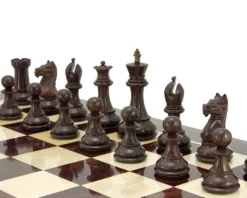 Sentinel Series Rosewood Staunton Chess Pieces 4 Inches -Board Games - Chess And Cards Shop RCP072 RW 03