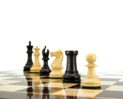Sandringham Series Ebony Staunton Chess Pieces 4 Inches -Board Games - Chess And Cards Shop RCP073 05