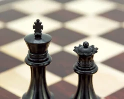 Sentinel Series Ebony And Boxwood Staunton Chess Pieces 4 Inches -Board Games - Chess And Cards Shop RCP075 06