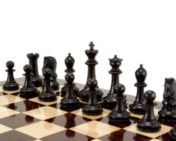 Monarch Series Ebony And Boxwood Luxury Chess Pieces 4.5 Inches 10 Monarch Series Ebony And Boxwood Luxury Chess Pieces 4.5 Inches -Board Games - Chess And Cards Shop RCP076 03
