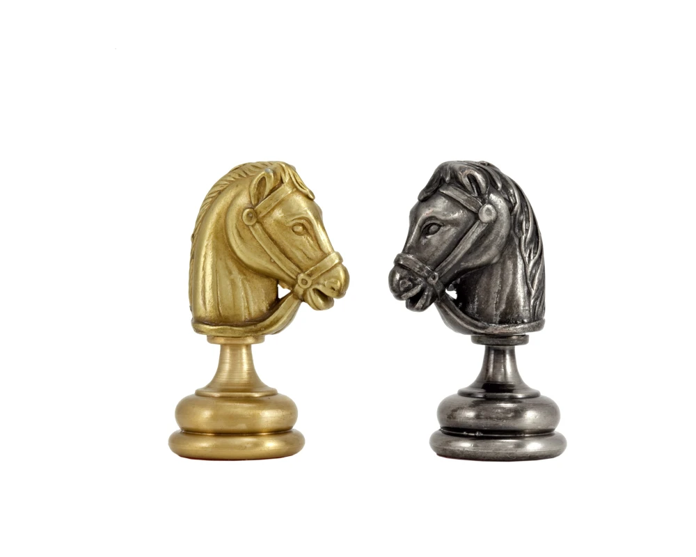 Verona Series 2.75 Inches Brass And Nickel Chess Pieces 3 Verona Series 2.75 Inches Brass And Nickel Chess Pieces - Image 3