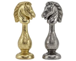 Maghreb Brass And Nickel Chess Pieces 4 Inches -Board Games - Chess And Cards Shop RCP091 02