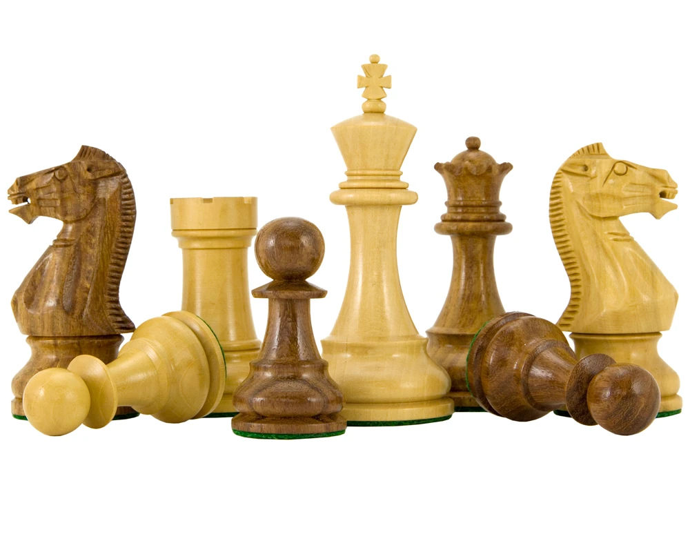 Winchester Series Sheesham Chess Pieces 4 Inches 2 Winchester Series Sheesham Chess Pieces 4 Inches - Image 2