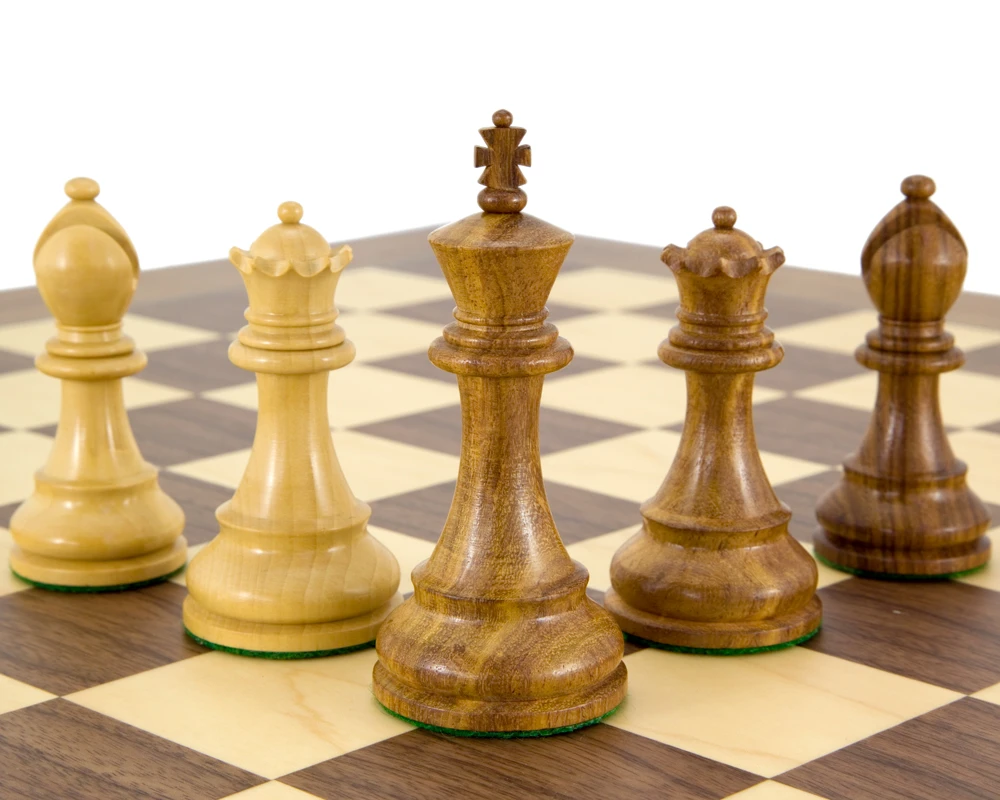 Winchester Series Sheesham Chess Pieces 4 Inches 7 Winchester Series Sheesham Chess Pieces 4 Inches - Image 7