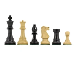 Conquest Series Ebonised Chess Pieces 4 Inches
