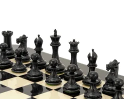 Sovereign Series Ebonised Boxwood Chessmen 3 Inches -Board Games - Chess And Cards Shop RCP105 03