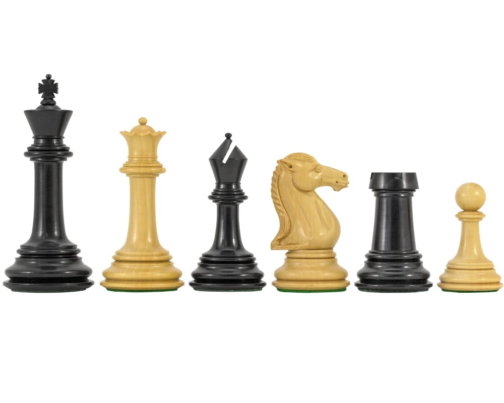 Parthenon Series Ebony And Boxwood Chess Pieces 4.5 Inches 1 Parthenon Series Ebony And Boxwood Chess Pieces 4.5 Inches
