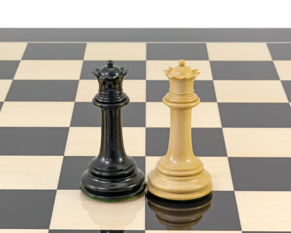 Parthenon Series Ebony And Boxwood Chess Pieces 4.5 Inches 6 Parthenon Series Ebony And Boxwood Chess Pieces 4.5 Inches - Image 6