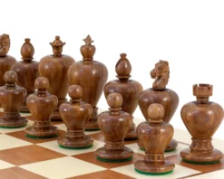 Apple Series Golden Rosewood Carved Chessmen 9 Apple Series Golden Rosewood Carved Chessmen -Board Games - Chess And Cards Shop RCP110 02