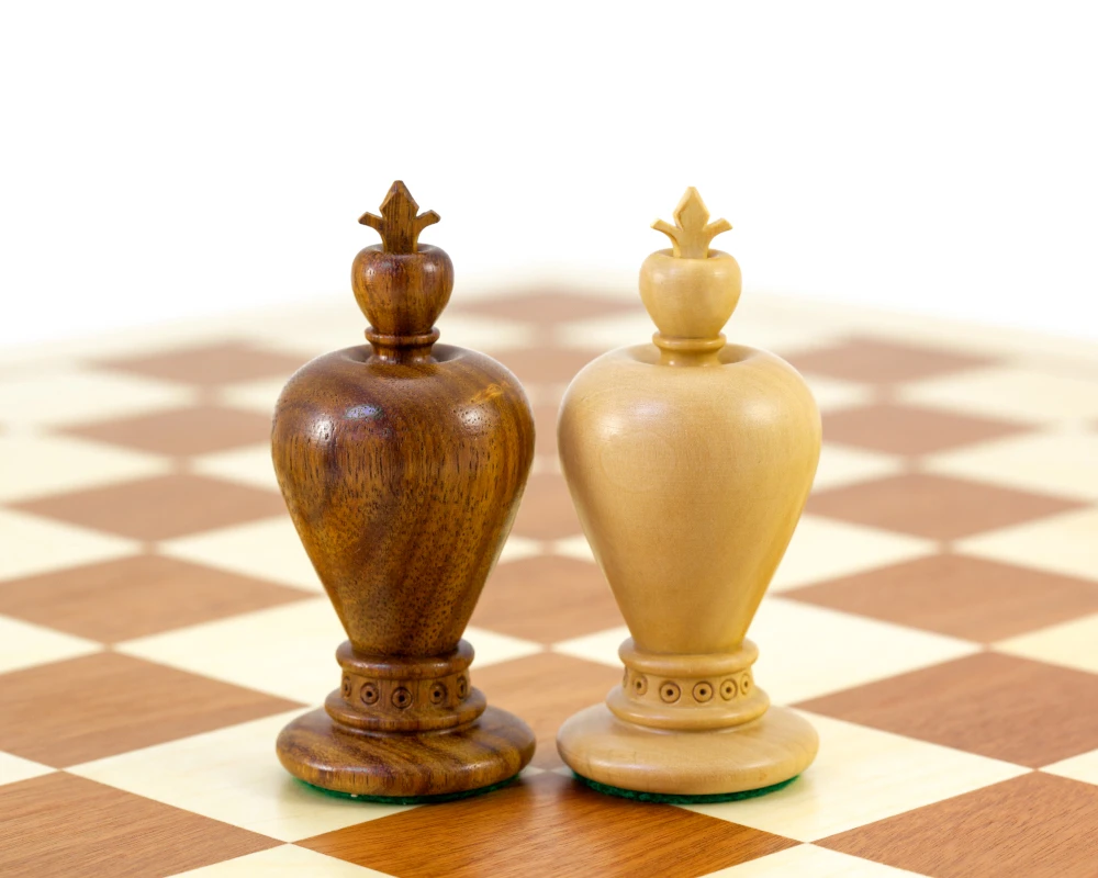 Apple Series Golden Rosewood Carved Chessmen 5 Apple Series Golden Rosewood Carved Chessmen - Image 5