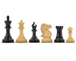 Highgrove Series Ebony Staunton Chess Pieces 3 Inches