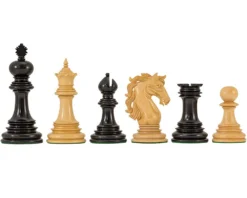 Constantine Luxury Ebony Chess Pieces 4.5 Inches