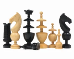 French Regency Period Chess Pieces Ebonised -Board Games - Chess And Cards Shop RCP122 02