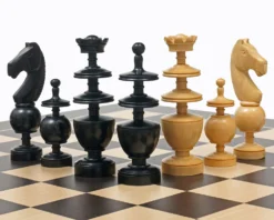 French Regency Period Chess Pieces Ebonised -Board Games - Chess And Cards Shop RCP122 06